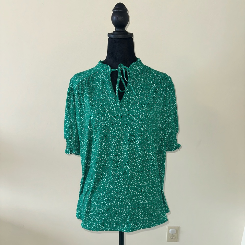 Green Andianna Papell Blouse